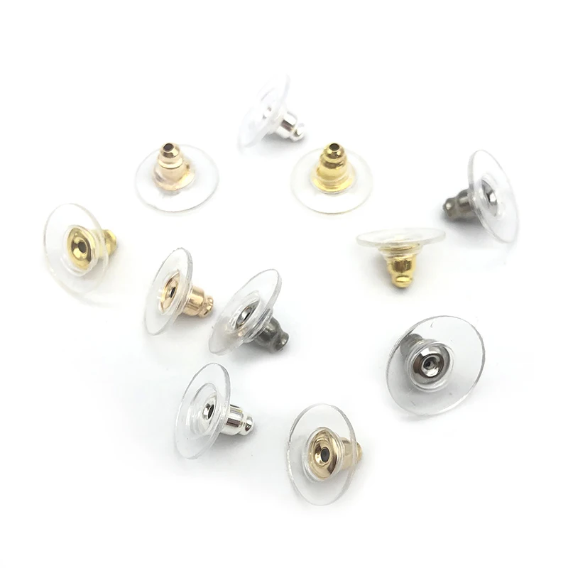 Металлические Оптовые застежки для сережек гвоздиков компоненты золотистого и