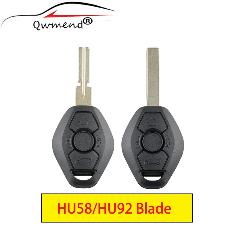 Bot es Para Shell Chave BMW HU58 3 HU92 L mina Caso Fob Chave Do Carro