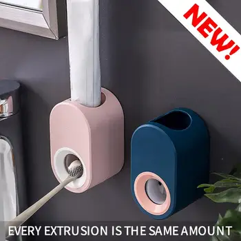 

Automatic Auto Squeezer Toothpaste Dispenser Hands Free Squeezer Out Easy Use SWWQ