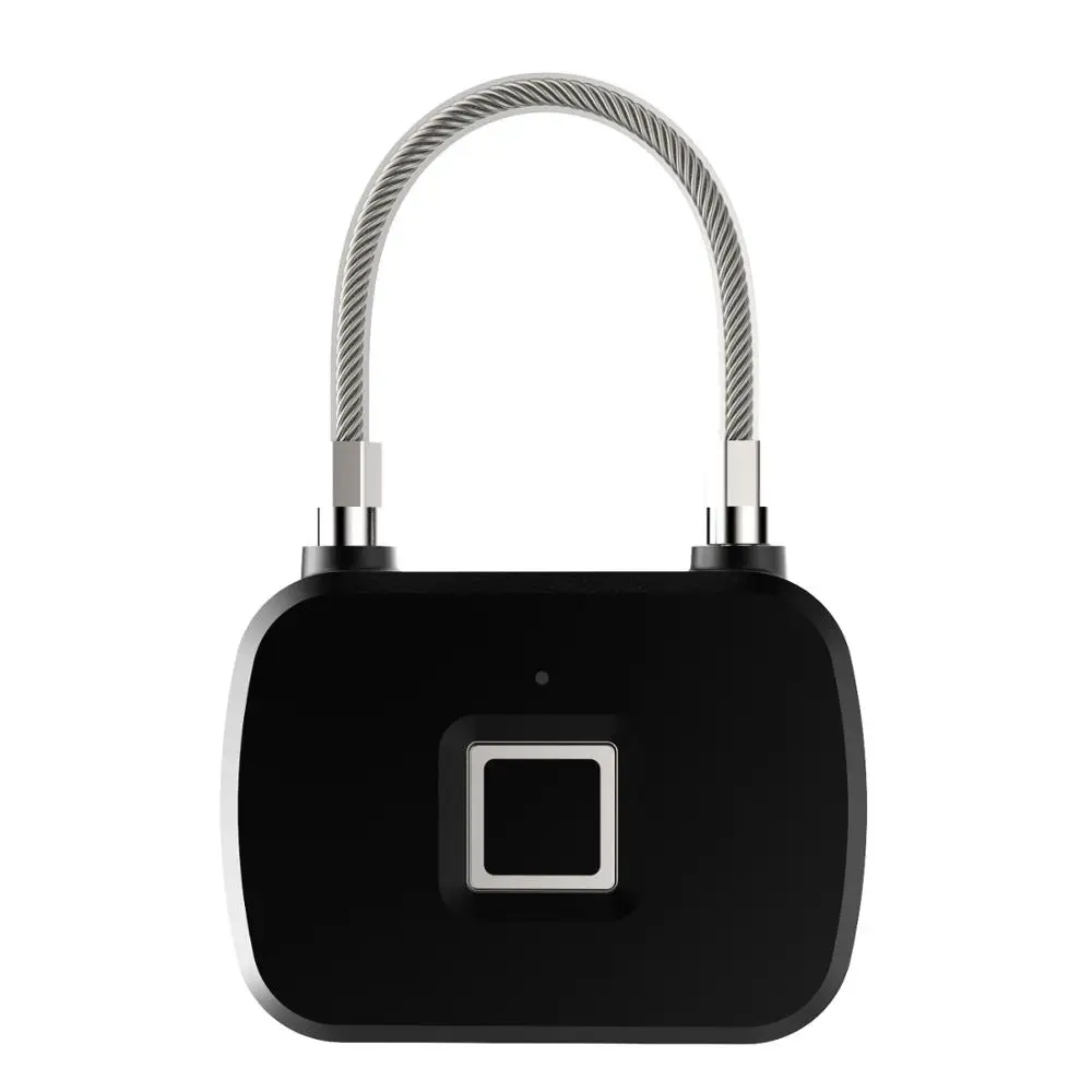 

Lonsonho Smart Fingerprint Door Lock Padlock Keyless Electronic Finger Print Safe Security Locker For Bag Drawer