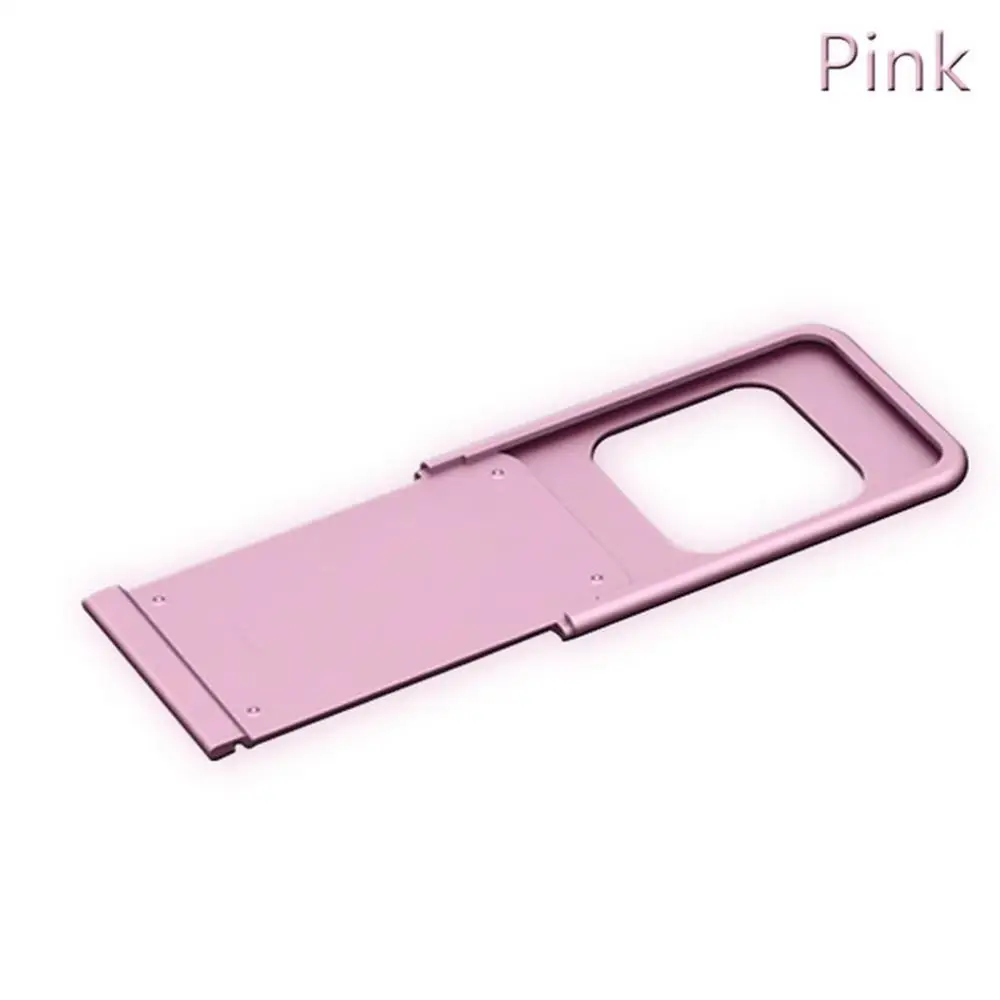 Pink D1 металлическая веб-камера крышка ультра-тонкая веб-камера крышка защита конфиденциальности затвор наклейка для смартфона планшета ноутбука рабочего стола - Цвет: Pink