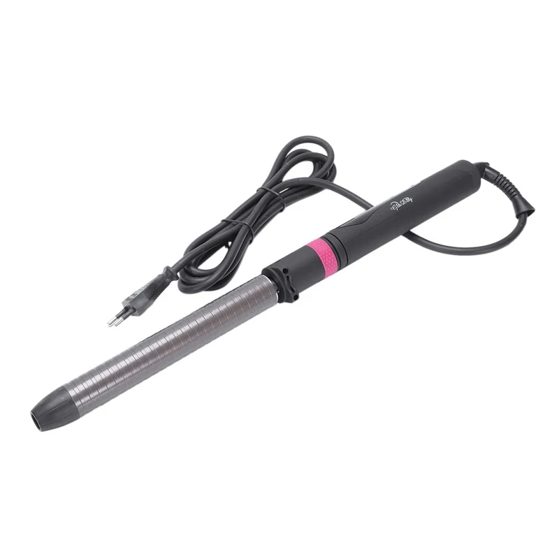 

Hair Curler Curling Wand Iron Rotatable Hair Styler Wet&Dry Tongs Curly Hair Styling Tools Temperature Adust 25Mm(Eu Plug)