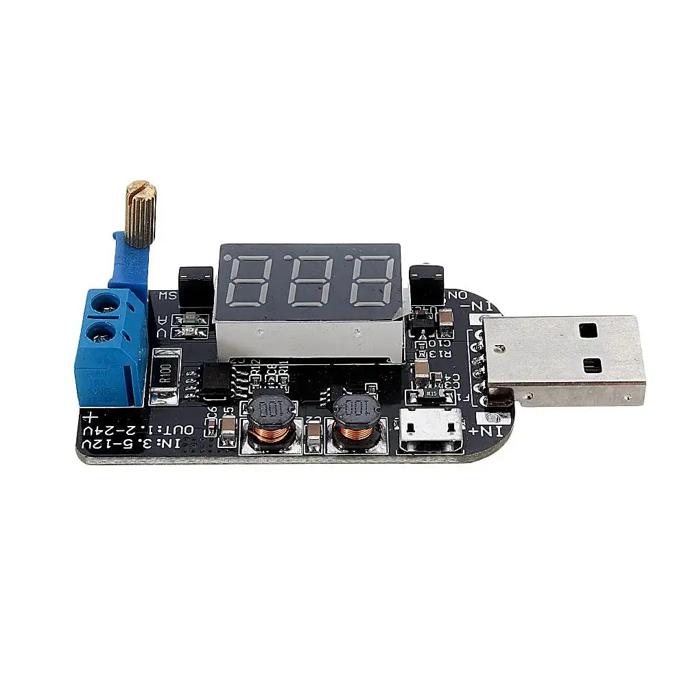 LEORY DC 5 В до 3,3 В/9 В/12 В/18 в/24 В USB Регулируемый понижающий блок питания регулятор напряжения Модуль DPL дисплей Напряжение
