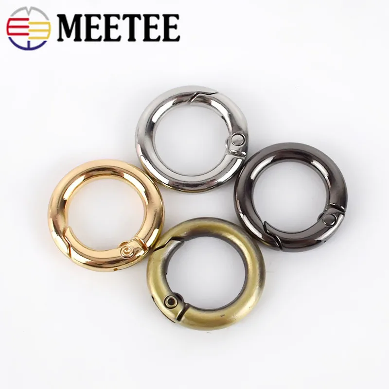 

10Pcs 12mm Openable O Ring Buckles Keyring Leather Belt Strap Dog Chain Webbing Buckle Snap Clasp Clip Trigger DIY Accessories
