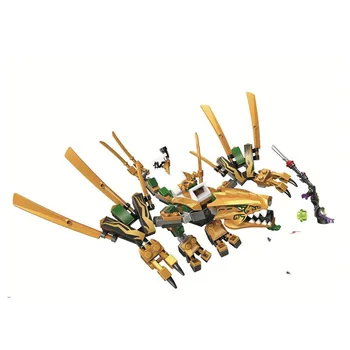 

188 PCS The Golden Dragon Building Block Bricks Compatible Niajagoing 70666 Toys for Children Christmas Gift