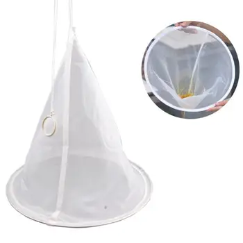 

40/60 mesh Nylon Sieve Mesh Honey Filter Pure funnel shape Strainer Net Screen Beekeeping Supplies Tool Impurity filter cloth 3p