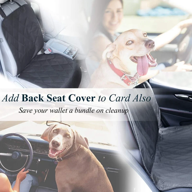 Чехлы для автомобильных сидений для собак с универсальной посадкой, Защитные чехлы для сидений для домашних животных с противоскользящей подложкой для большинства автомобилей, внедорожников и MPVs