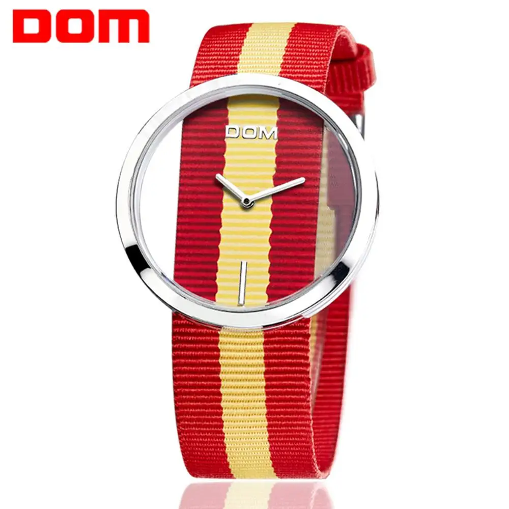 DOM 2020 Новые Модные Простые Женские часы повседневные женские нейлоновые