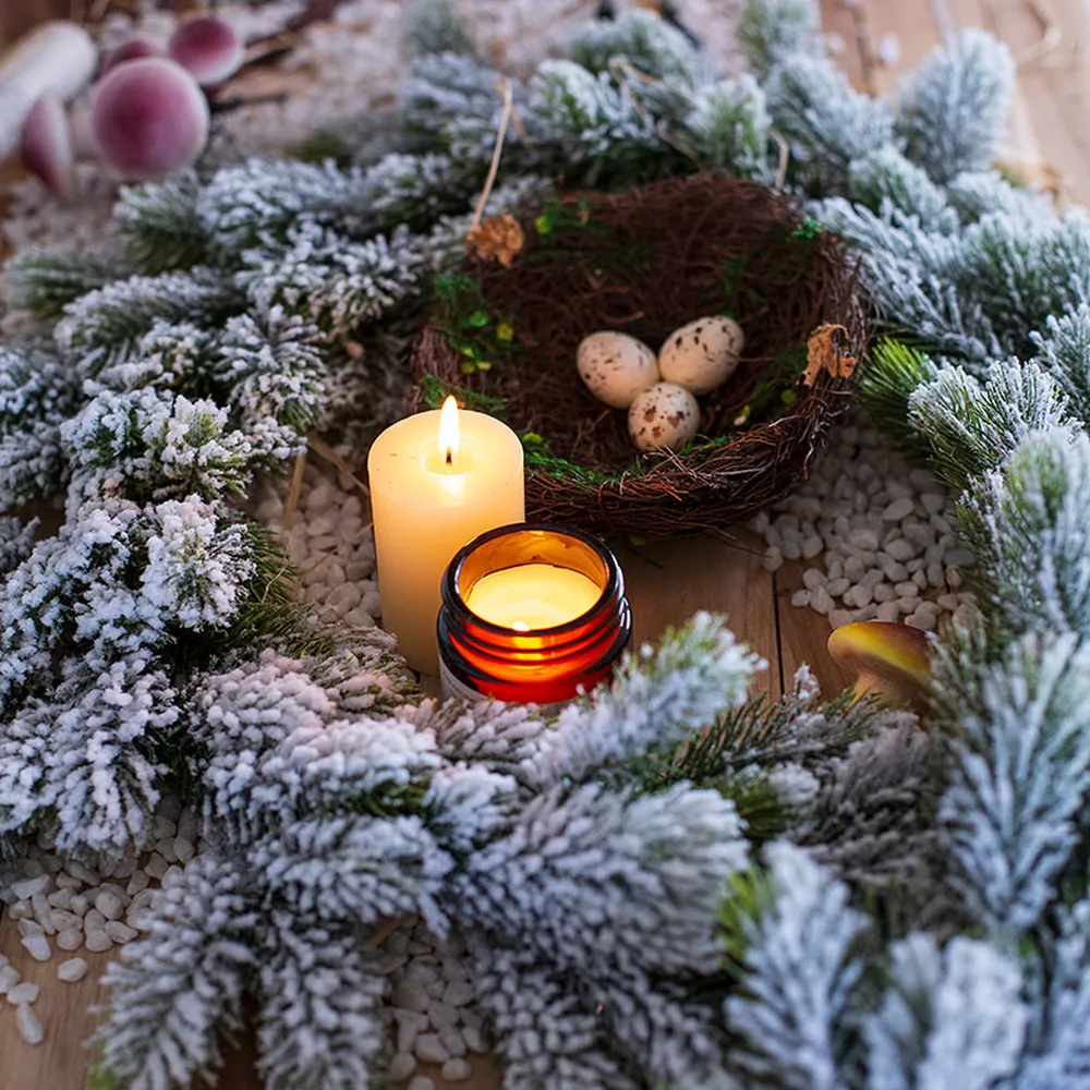 

180cm Christmas Cedar with vine Artificial wreath Plants decor floral simulation pine needles Festive props desktop decoration