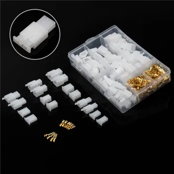 

380PCS 2.54mm Jumper Pin Housing Gold Plated Terminals Connectors Kit Automobile Nylon Male/Female Terminals Pin connector