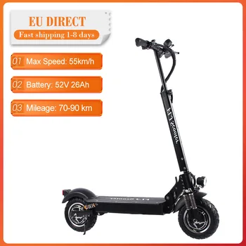 

[EU Direct] 52V 30AH 90-100km Electrico E Scooter Folding Electric Scooter Adults Electric Skateboard EScooter For LG battery