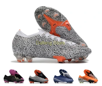 

FG Nail Football Shoe FG Men Soccer Shoes Football Boots Cleats Low Top Assassin 13 Generation Knitted Mercurial Vapor 13 Elite