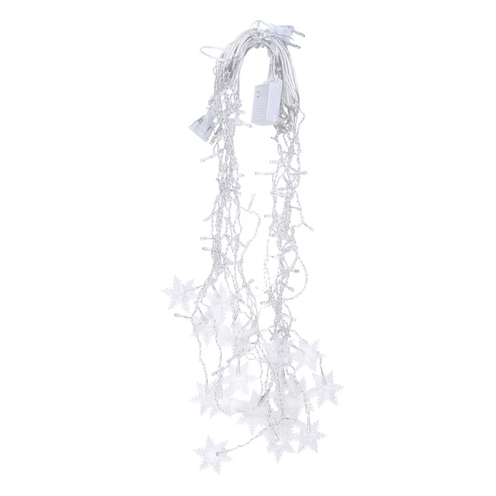 Colorful Snowflake LED Lights Christmas Curtain Lights Flashing Lights Fairy Lights for Home Holiday Party Decoration P666