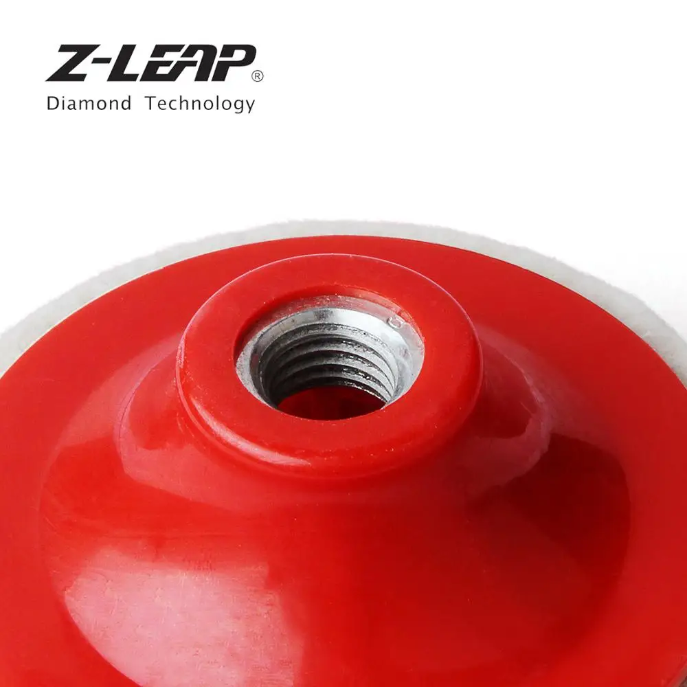 Z-LEAP 1 ШТ. 4-дюймовые Шерстяные Войлочные Полировочные Колодки Автомобиля Металлический Камень Полировка 100 мм M14 Резьба Для Угловой Шлифовальной Машины Полировщика