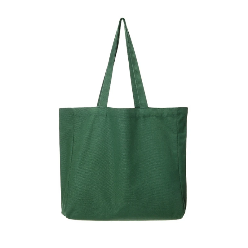 atinfor Cotton Canvas Women Shoulder Bag Grocery Foldable Eco Handbags Casual Reusable Shopping Bag Lady Tote Bags Large