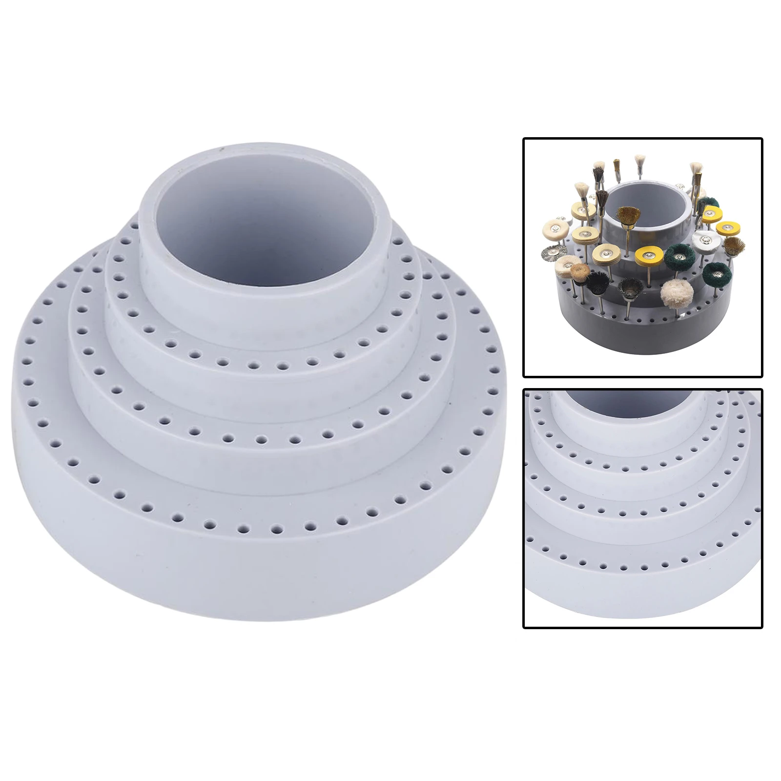 Professional Rotating Round Shape Drill Bit Storage Case Grinding Tool Tip Stand Organizer Jewelry Making Tool Accessories portable tool chest