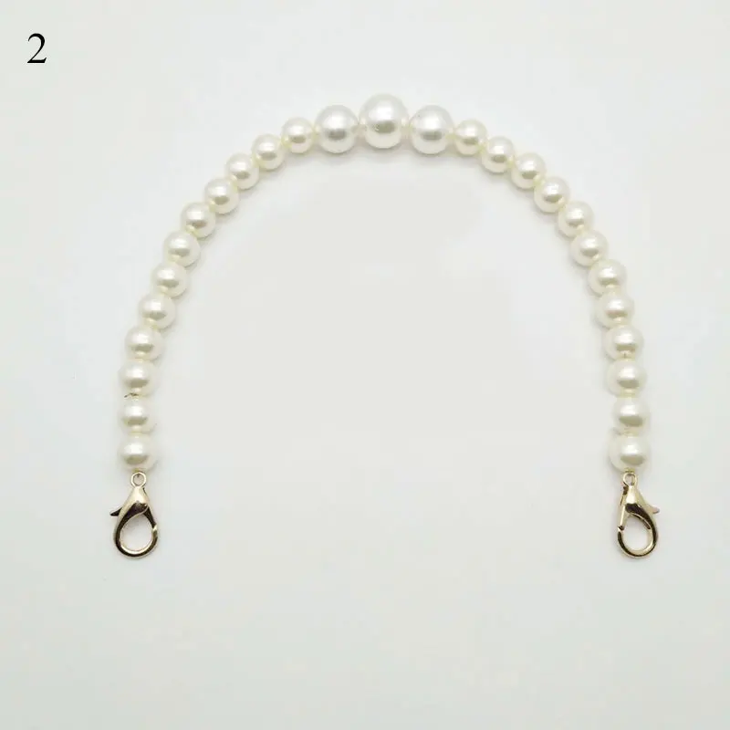 DIY милая сумочка с искусственным жемчугом и бисером, ремешок для женщин, Дамский кошелек, ремни, белая сменная сумка, сумка на плечо, ремень, сумка, аксессуары - Цвет: 2