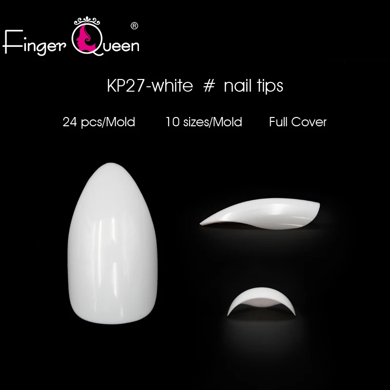 FingerQueen 100Pcs+Box Fashion Half Nail Tips False Nails Press On Nail False Fake UV Gel Nail Art Decoration Sexy Nails KP22