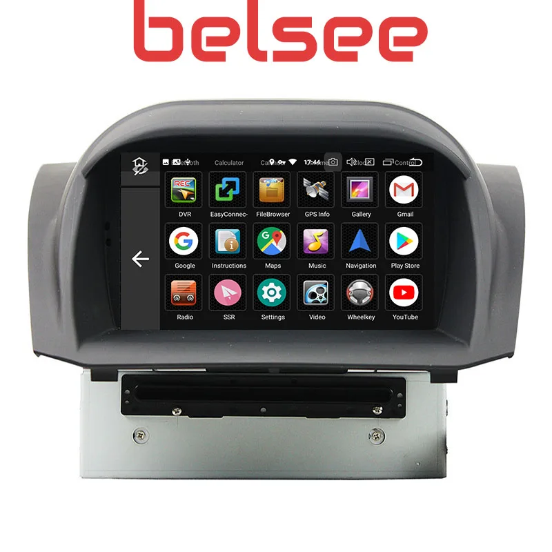 Sale Belsee Octa Core 4+64GB Android 9.0 Head Unit Car Radio DVD Player GPS Navigation Stereo HD for Ford Fiesta 2013 2014 2015 2016 1