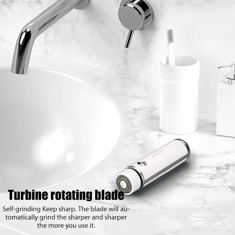 Mini Electric Shaver for Men's Razor Portable Beard Trimmer Travel USB Washable Razor Rechargeable Face Full Body Shave Travel