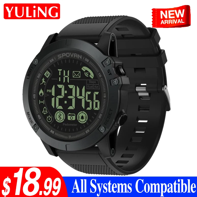 YuLing PR1 прочный шаговый Датчик Bluetooth Smartwatch 33 месяц Время ожидания 24h всепогодный