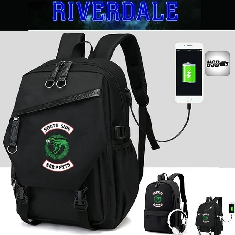 Рюкзак IMIDO Riverdale для школьников вместительная сумка рюкзаки с USB портом зарядки