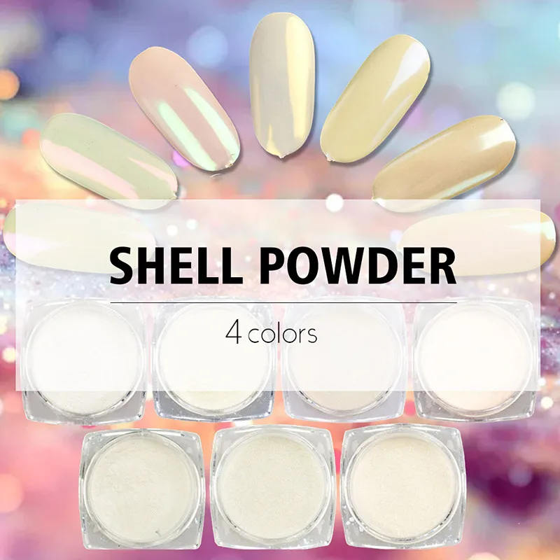 1 коробка жемчужный Блестящий Порошок для ногтей зеркальный матовый эффект