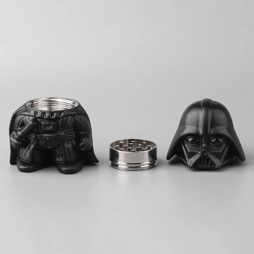Новейшие Звездные войны черный воин Дарт Вейдер игрушка Металл цинковый сплав травы шлифовальные станки табака специй дробилка аксессуары подарок
