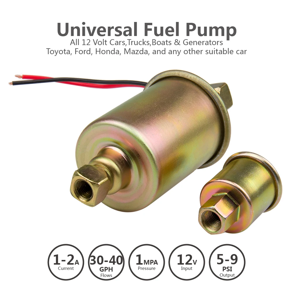 12 volts New Low Pressure Universal Electric Fuel Pump 5-9 PSI