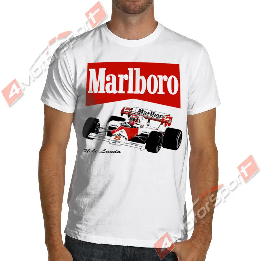 

1984 F1 Champion Niki Lauda Mclaren Mp4 Formula-1 Soft Cotton T-Shirt Streetwear Size S-3Xl