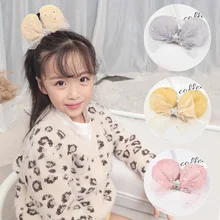 INS онлайн знаменитостей милые детские заколки принцессы цветные марлевые милые аксессуары для волос Элегантные Заколки с героями мультфильмов для девочек