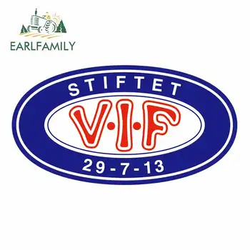 

EARLFAMILY 13cm x 7.1cm For Valerenga Car Stickers Vinyl Material Decal Motorcycle Scratch-Proof For JDM SUV RV Decoration