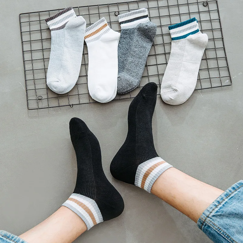 

Spring and summer thin striped socks men's socks