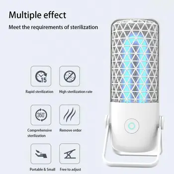 

White Black Ultraviolet Light Super Mini Disinfection Lamp UV Light Torch Lamp UV Light Torch Lamp Super Mini Disinfection Lamp