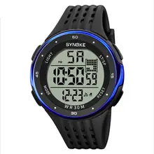  SYNOKE Men Digital Watches Sports Waterproof Watch LED Display Large Dial Electronic Watches Chronograph Relogio Masculino xfcs 