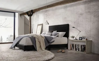 

Modern Solid Wood Bed Frame Simple Bed Frame Twin Size Bed Easy to Assemble Solid Structure Solid Wood Support