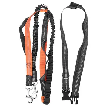 

Adjustable Elastic Waist Dog Leash For Walking Running for Large Small Pet dog Multifunction Nylon With Reflective traction rope