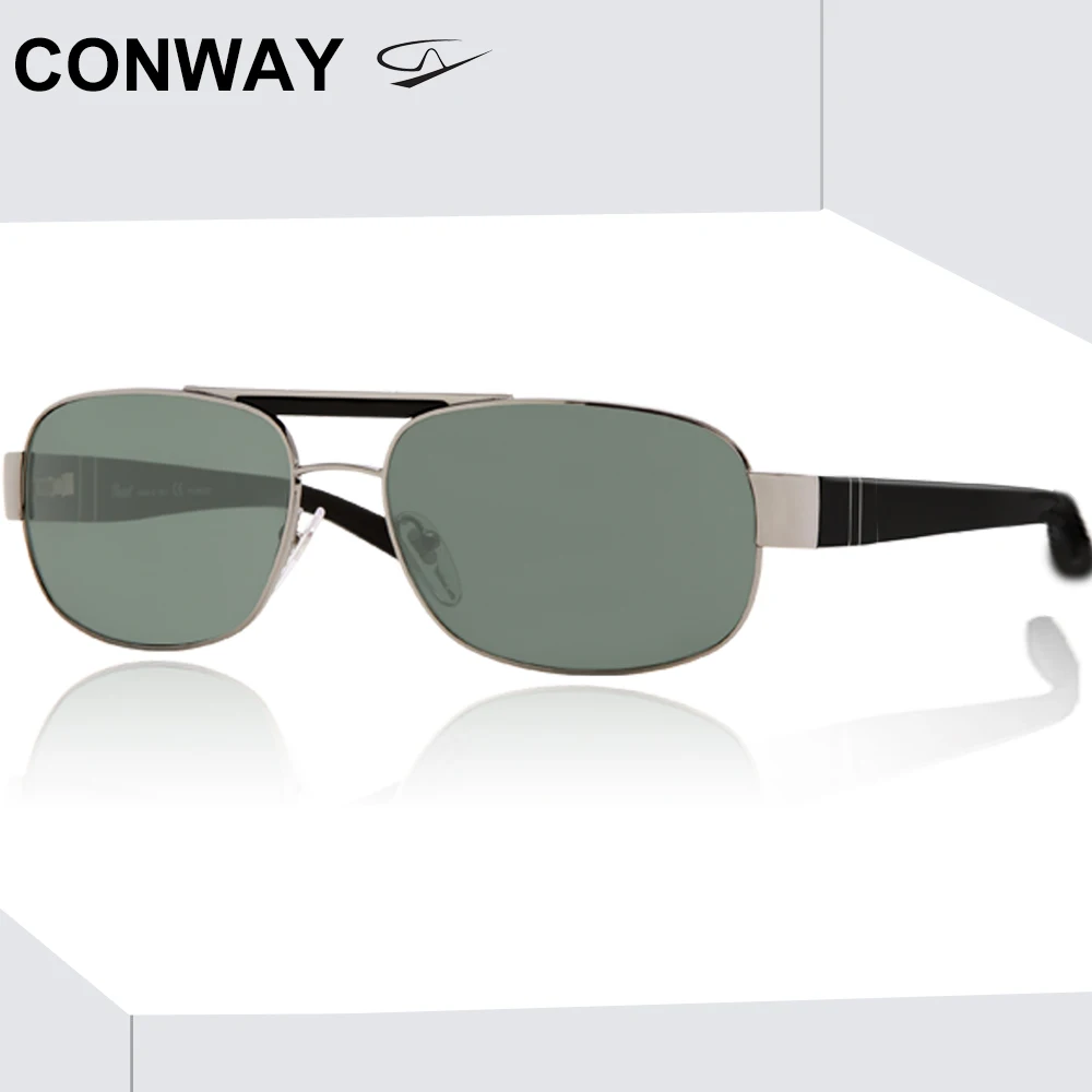 Винтажные прямоугольные солнцезащитные очки Conway для мужчин авиаторы вождения из