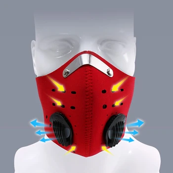 

Mouth Cover Masks Cycling Face Mask Filter Breathable Bicycle Respirator Sport Protection Reusable mouth Mask
