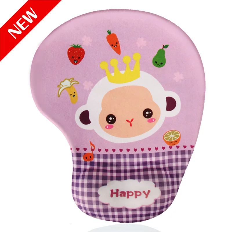 YuBeter Thicken Anime 3D Mouse Pad With Wrist Rest Anti Slip Soft Silicone Cute Cartoon Cow Cat Mice Mat for Gaming PC Laptop