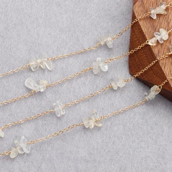 

Sanying C127 18k gold-plated 0.3 micron jewelry accessory diy chain for handmade natural stone diy bracelet necklace 1m/lot