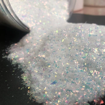 

10g/jar Irregular Iridescent Glitter Flakes Mylar Glitter for Nail tIPS Tools Solvent Resistant Iridescent Glitter Shards #Y3