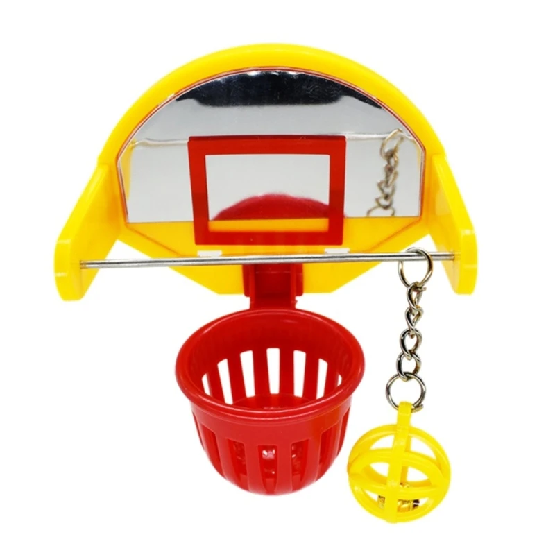 Funny Parrot Birds Toys Mini Basketball Hoop Props Parakeet Bell Ball Chew Toy 95AA | Дом и сад
