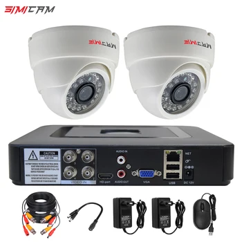 

SIMICAM security camera system CCTV video surveillance H.265X 4ch dvr 720P/1080P 2pcs ahd camera IR indoor outdoor security kit