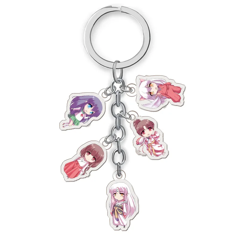 

Anime Peripheral Inuyasha Acrylic Keychain Five-a Set of Doll