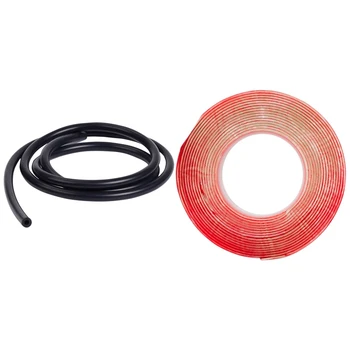 

Red Acrylic Double Sided Tape Sticker & 1 Meter Long Blue Silicone Vacuum Hose Turbo Air Intercooler Coupler Pipe m