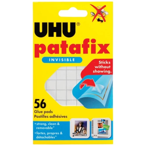 UHU PATAFIX  56 Pastilles adhésives Transparentes 
