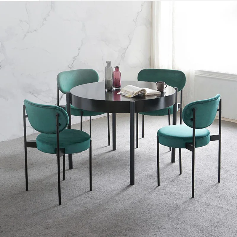 Скандинавские INS Уличная Повседневная мебель для дома обеденный стол и стул Простой Современный Железный индивидуальный креативный удобный кофейный стул