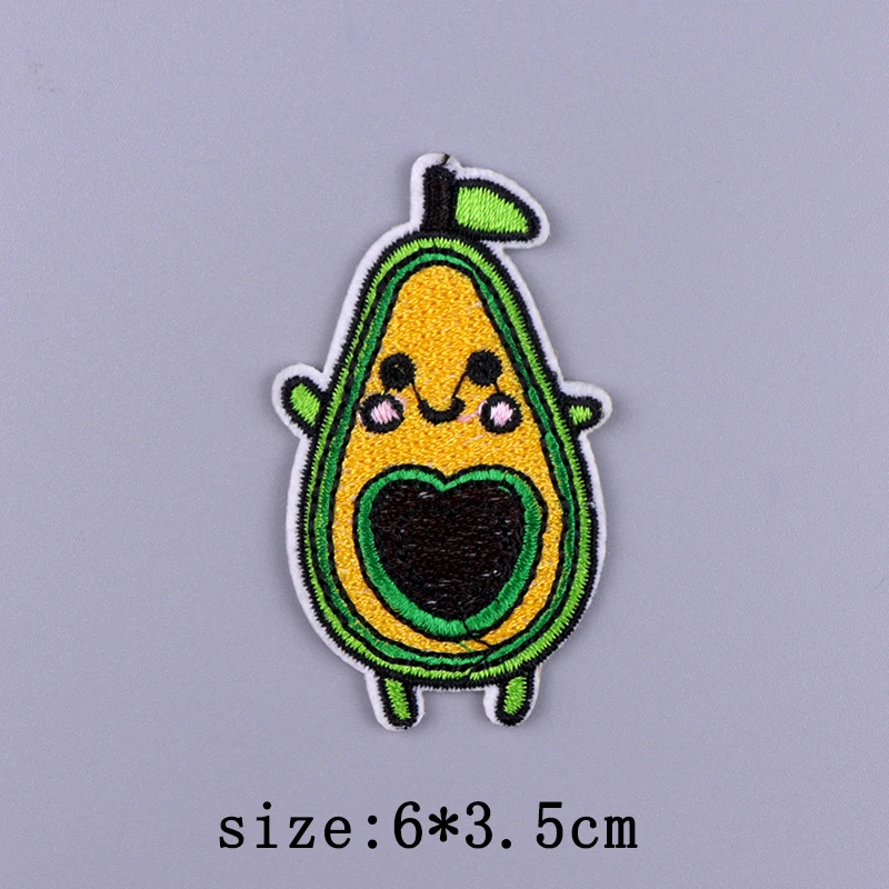 Cartoon Animal Patch Iron On Embroidered Patches For Clothing Thermoadhesive Patches On Clothes Food Patch For Clothes Stickers 