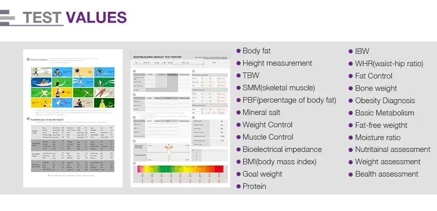 Multifrequency precise measuring segmental body composition analyzer resonance magnetic full body composition analyzer